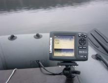 Echo sounders for fishing from a boat