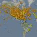 Flightradar24 - egy szolgáltatás, amely online mutatja a repülőgépek mozgását