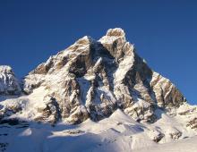 Vzpon na Matterhorn po grebenu furgen Fotografije iz knjige
