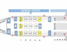 Airbus A330: salonning joylashuvi, eng yaxshi o'rindiqlar